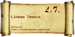 Linkes Tessza névjegykártya